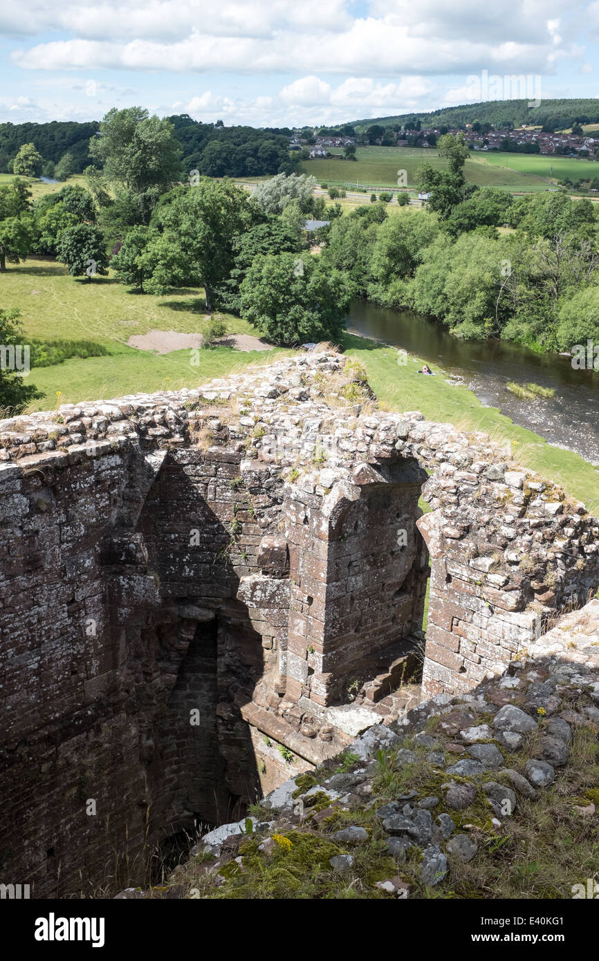 Château de la rivière Eamont Brougham, Cumbria, Royaume-Uni Banque D'Images