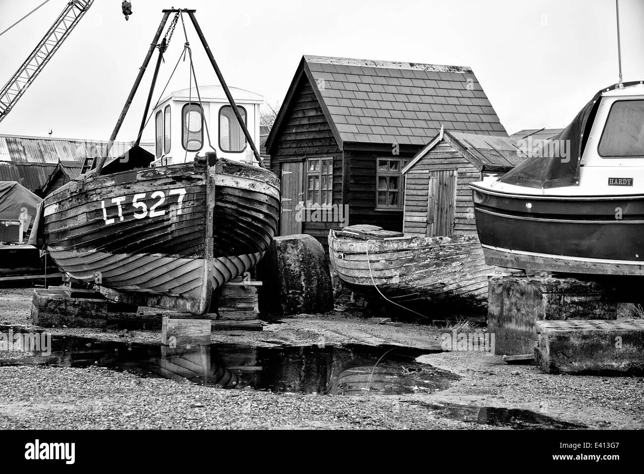 Bateau de pêche, le port, Southwold, Suffolk, UK Banque D'Images