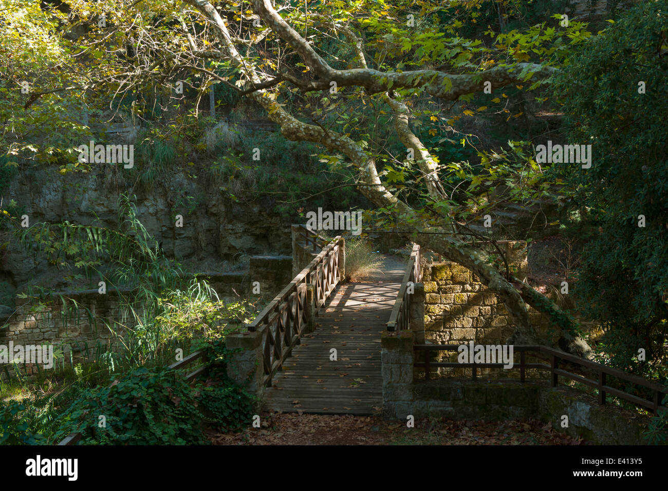 Spanien, Rhodos, Rodini-Park Banque D'Images