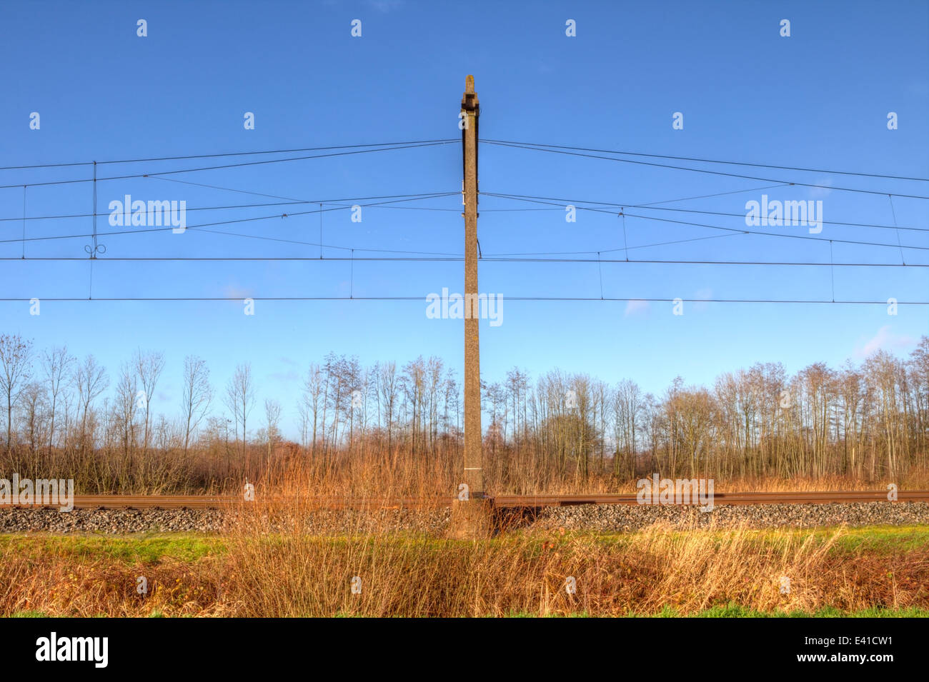 Gare à Putten, Pays-Bas Banque D'Images