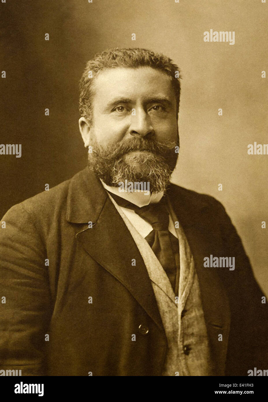 Jean Jaurès (1859-1914), social-démocrate qui est devenu chef du parti socialiste français en 1902. Banque D'Images