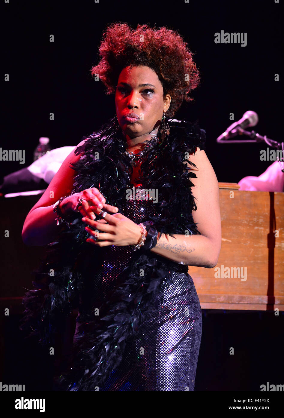 Macy Gray effectue lors de son 14e anniversaire - "sur la façon dont la vie est' au Casino Miami Jai Alai En vedette : Macy Gray Où : Miami, Florida, United States Quand : 31 déc 2013 Banque D'Images