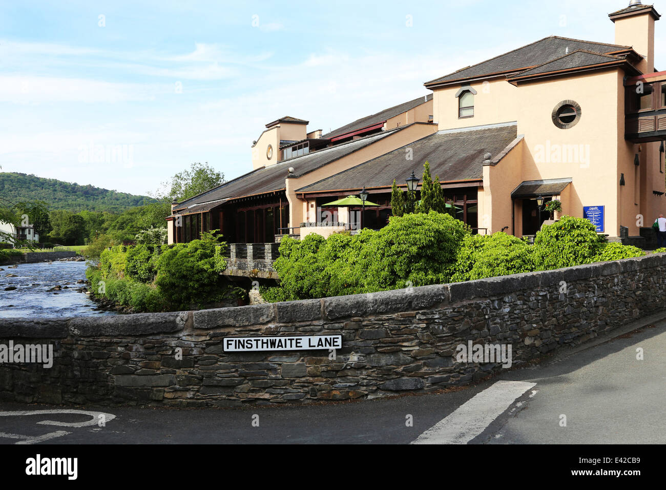Le centre de loisirs à l'hôtel Whitewater à Backbarrow, Nr Ulverston, Cumbria Banque D'Images