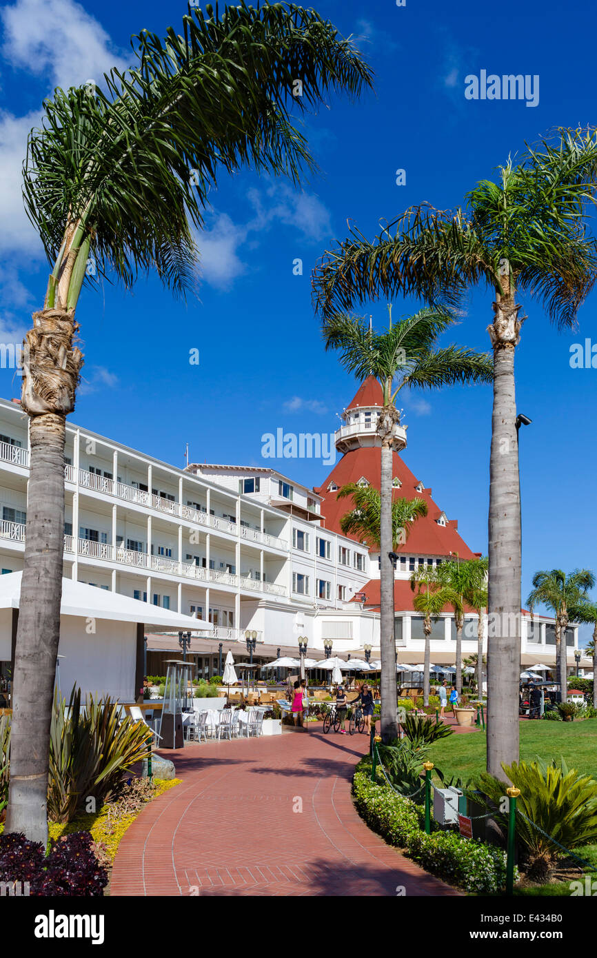 L'hôtel del Coronado, Coronado Beach, San Diego, California, USA Banque D'Images