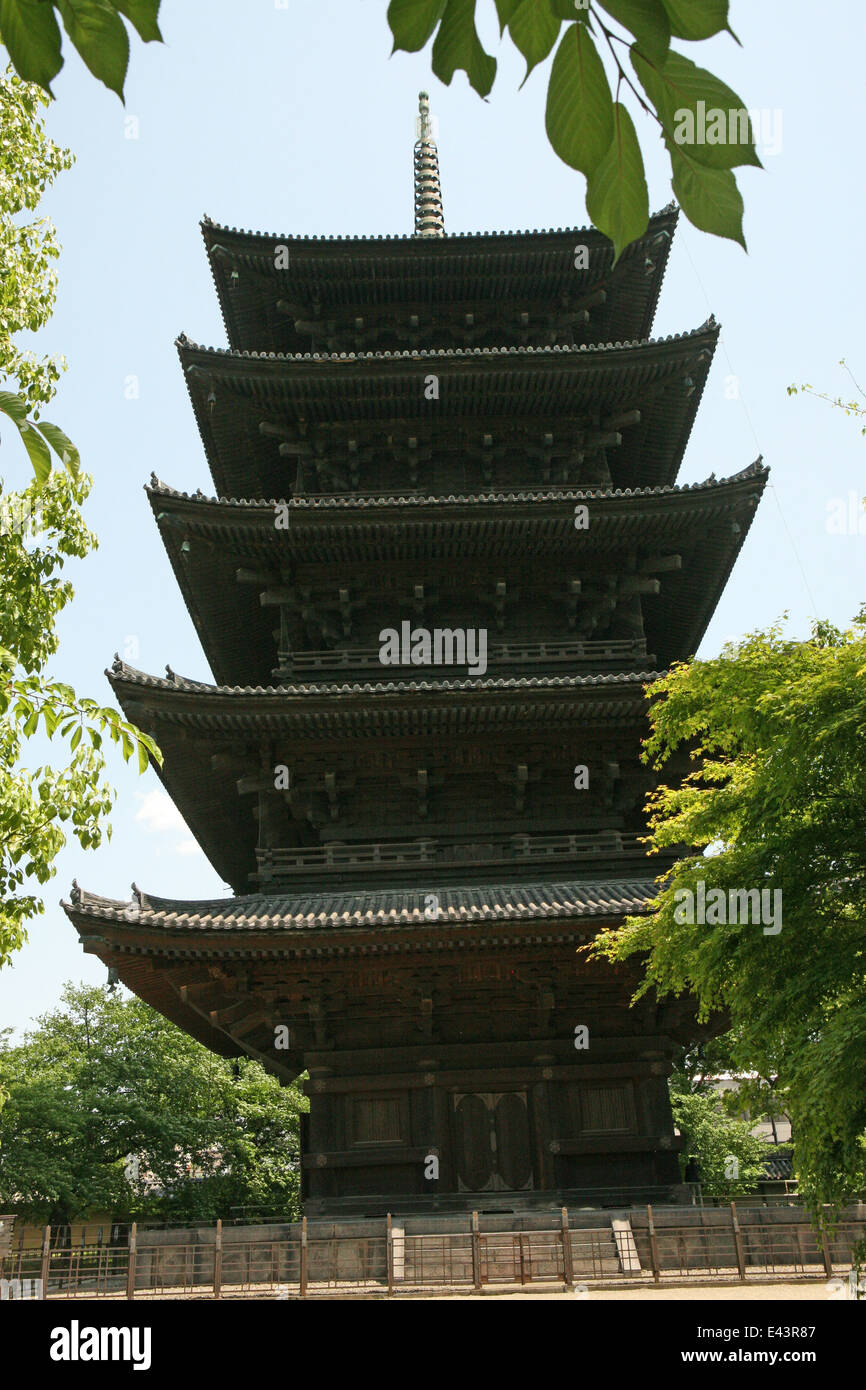 Tō-ji est un temple bouddhiste de la secte Shingon jardins à Kyoto, Japon Banque D'Images