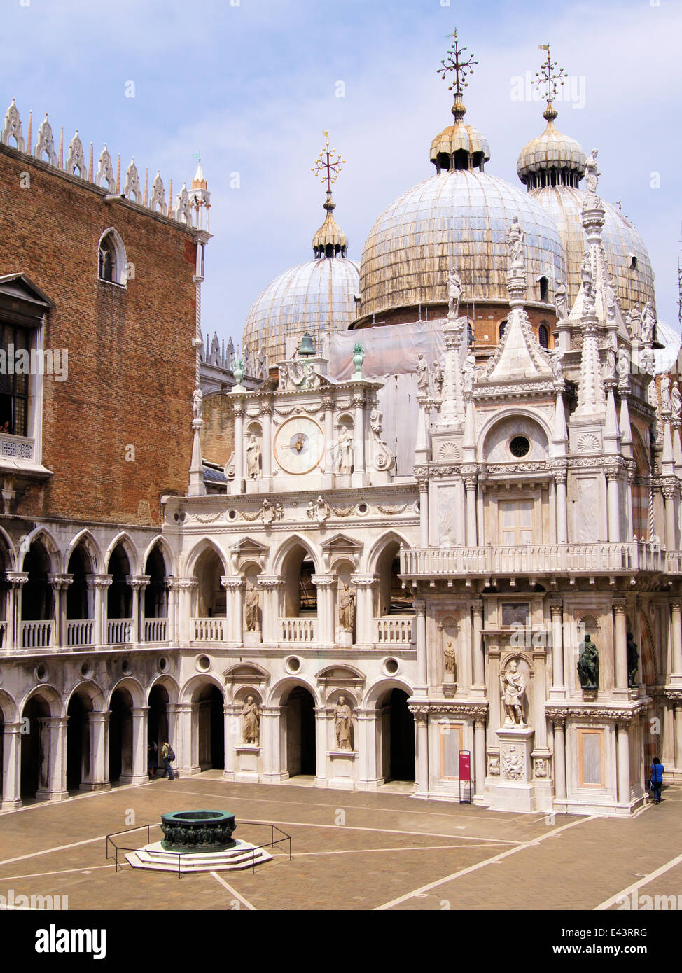 Cour intérieure du palais des Doges, Venise Banque D'Images