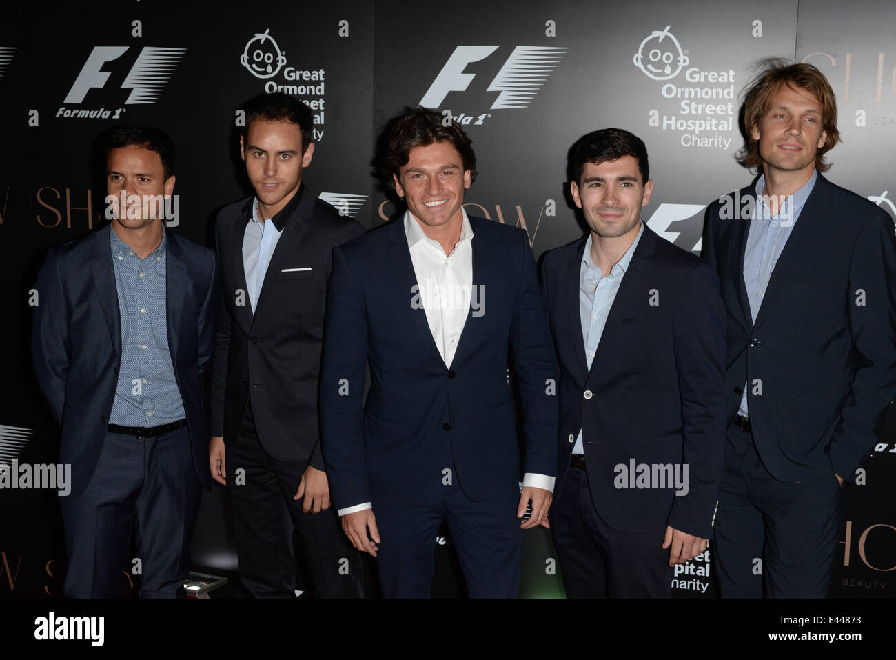 Londres, Royaume-Uni. 2 juillet 2014. La Gypsy Queens assiste à la partie F1 de l'aide du Great Ormond Street Children's Hospital de Victoria and Albert Museum le 2 juillet 2014 à Londres, en Angleterre. Credit : Voir Li/Alamy Live News Banque D'Images