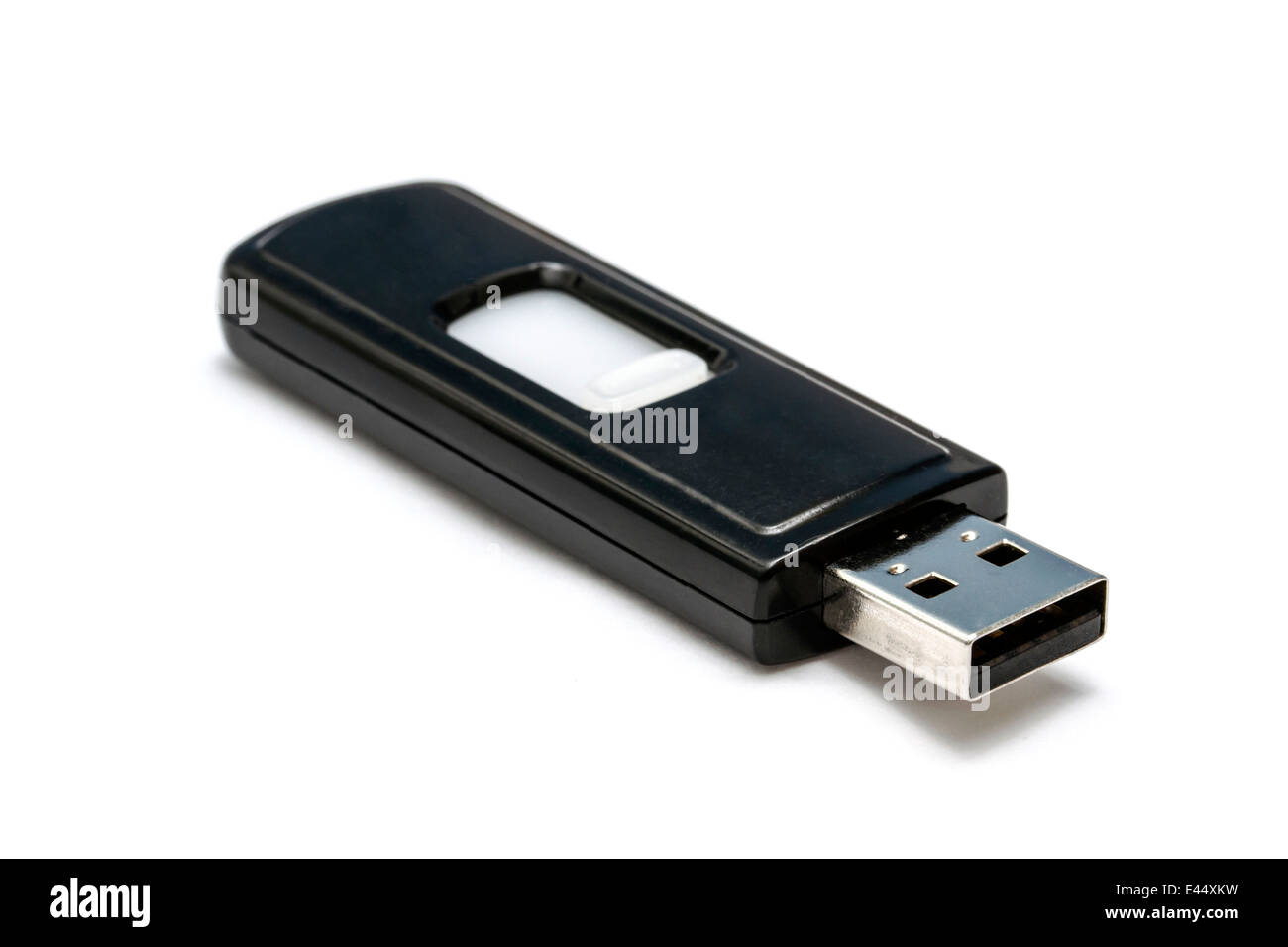Lecteur Flash USB libre sur fond blanc Banque D'Images