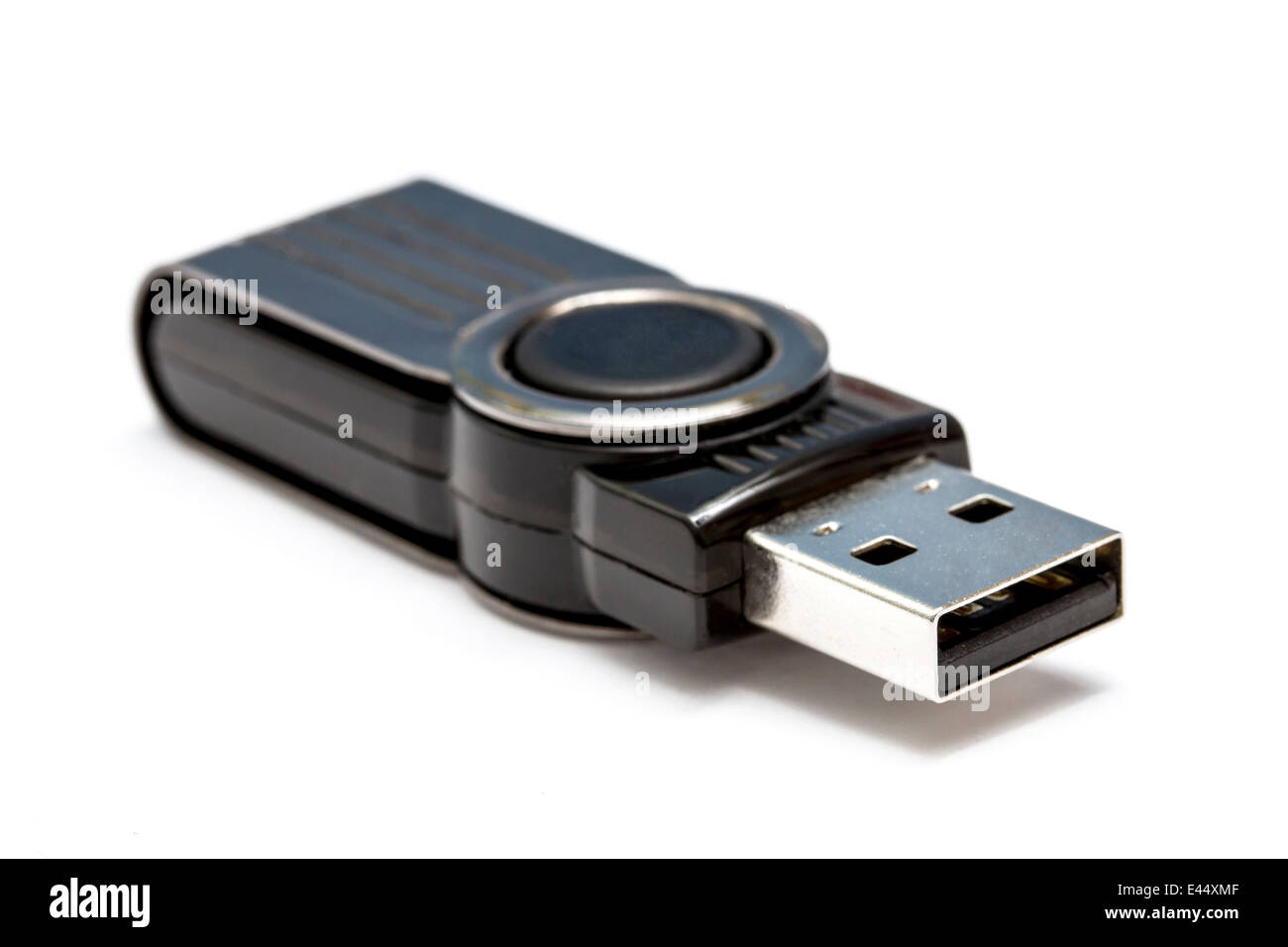 Lecteur Flash USB libre sur fond blanc Banque D'Images
