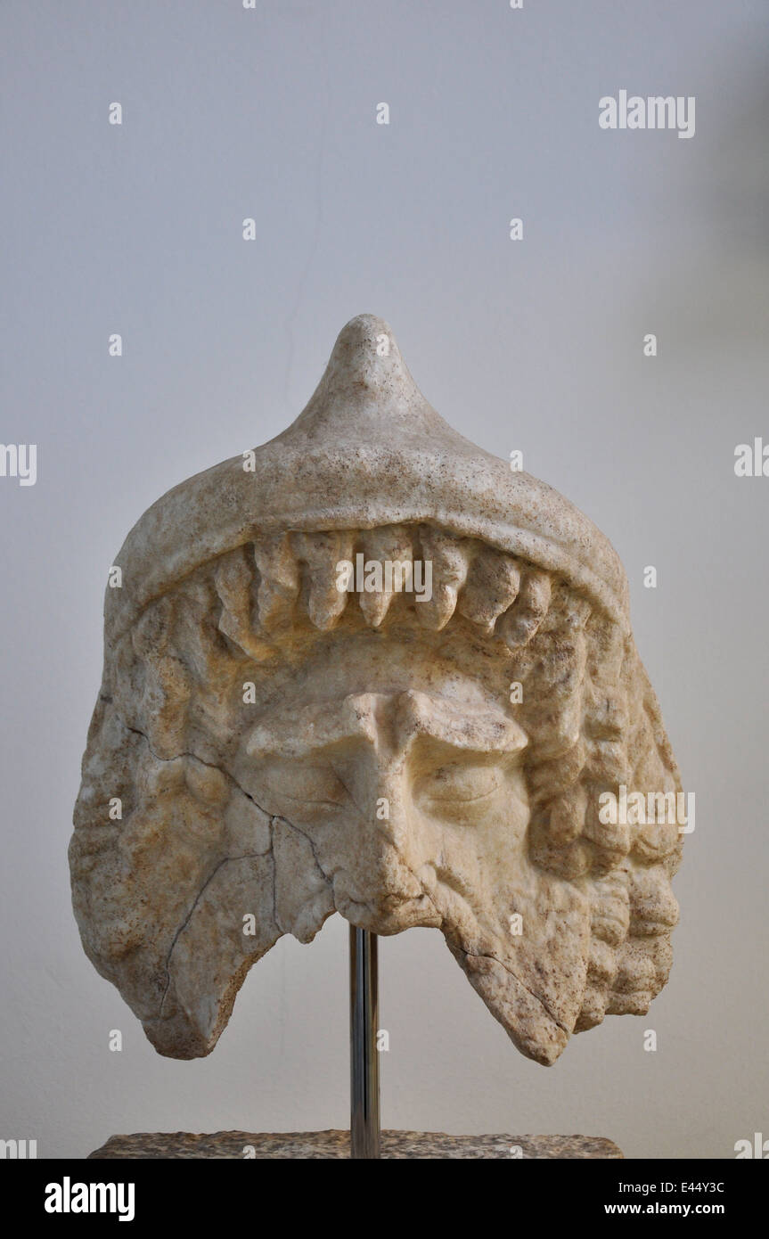 Musée de site archéologique, Tindari, Patti, Messine, Sicile, Italie Banque D'Images