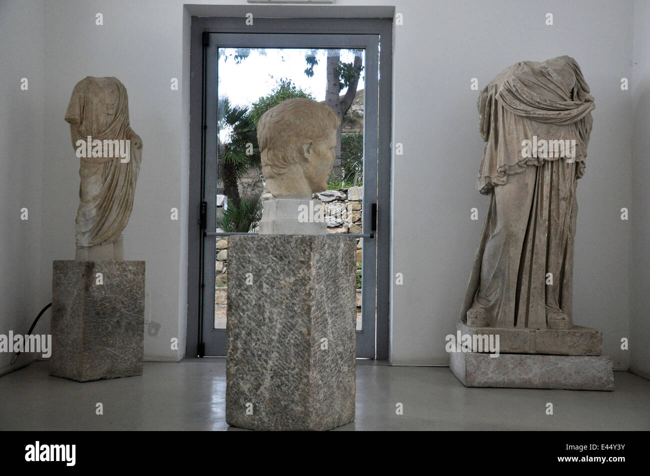 Musée de site archéologique, Tindari, Patti, Messine, Sicile, Italie Banque D'Images