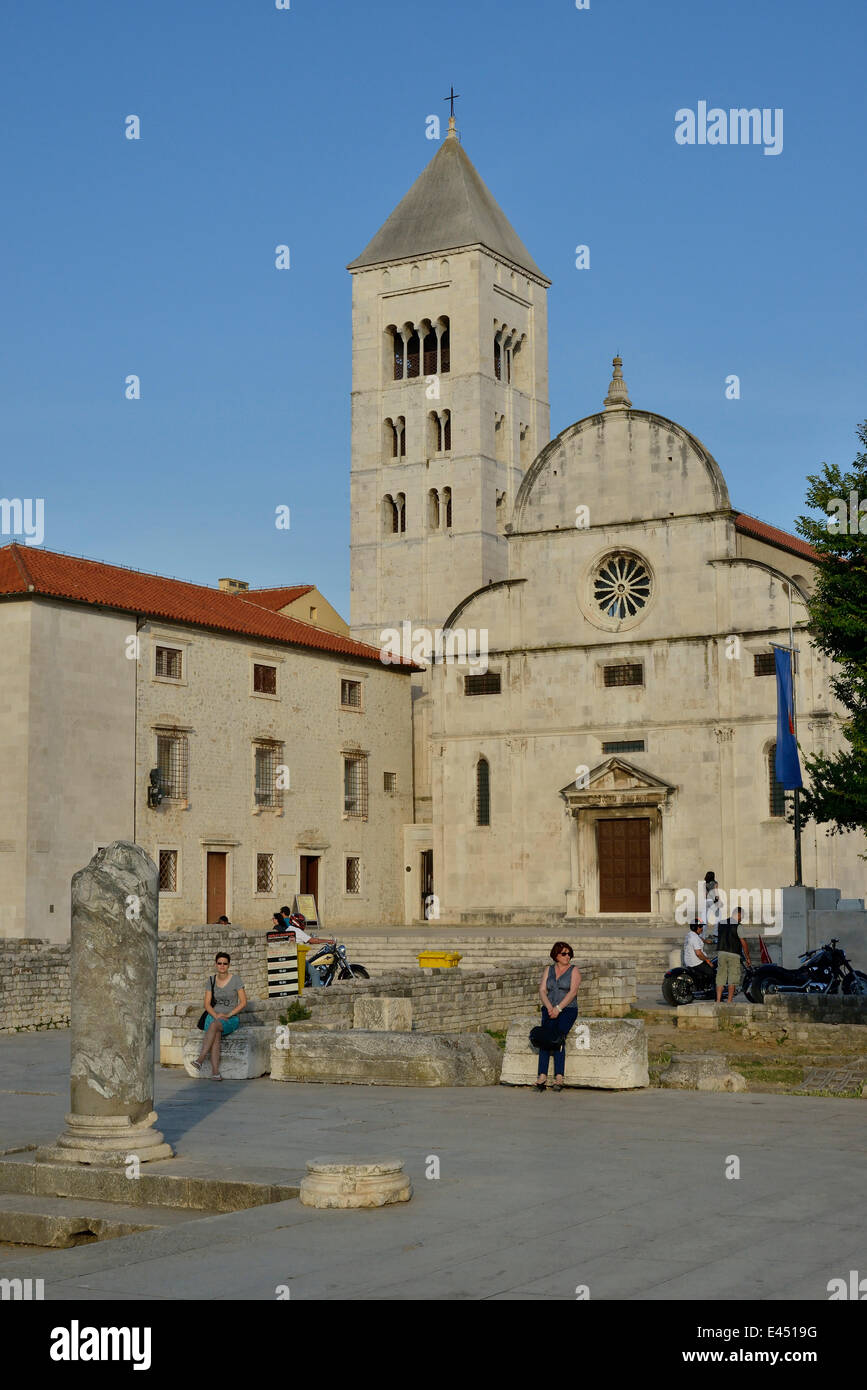 De l'église Sveta Marija, Zadar, Dalmatie, Croatie Banque D'Images
