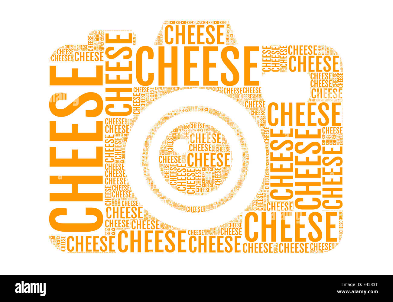 Photo numérique au mots fromage, word art Banque D'Images