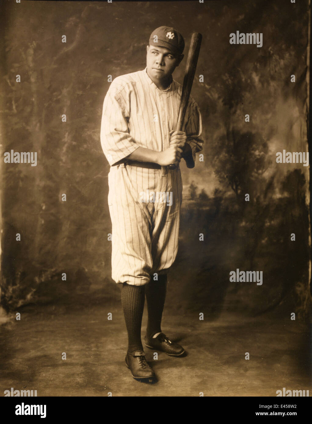 Babe Ruth, joueur américain de baseball Babe Ruth Banque D'Images