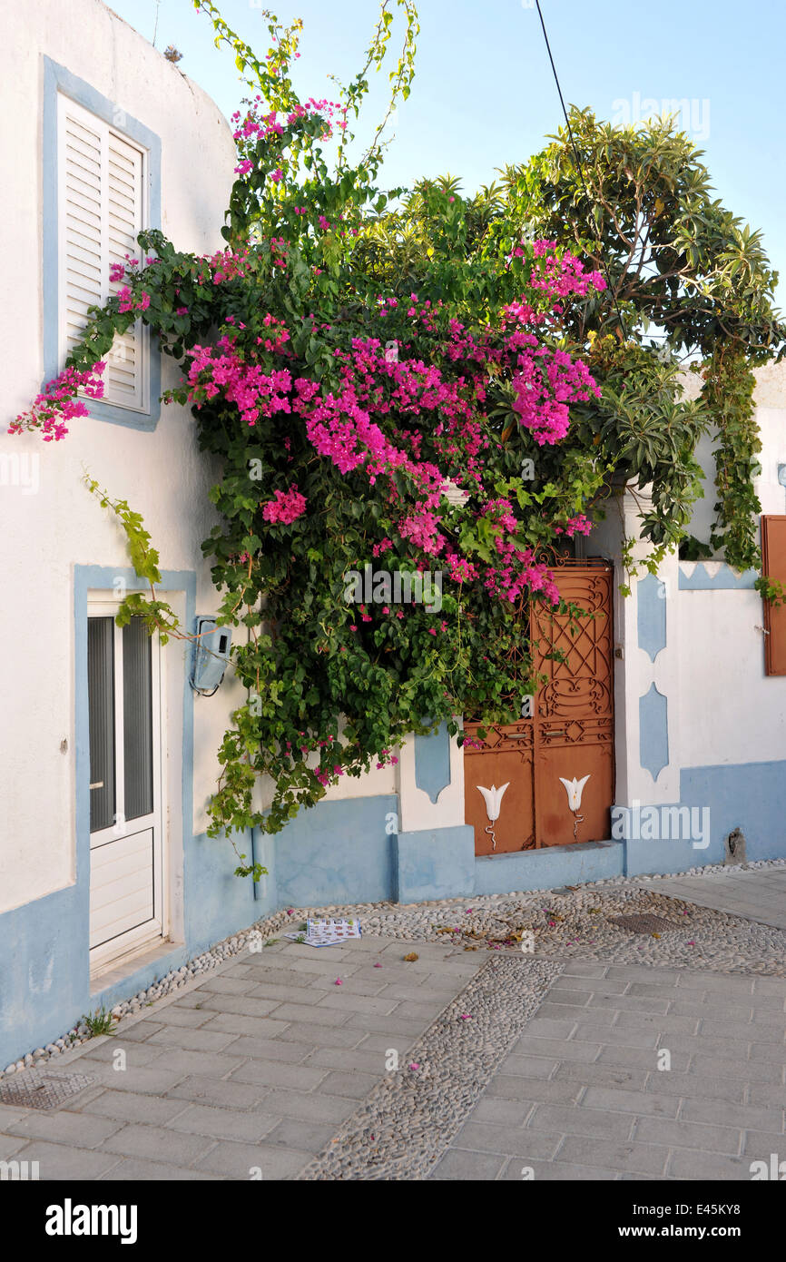 Spanien, Rhodos, Koskinou, in einer schönen Dorfgasse Banque D'Images