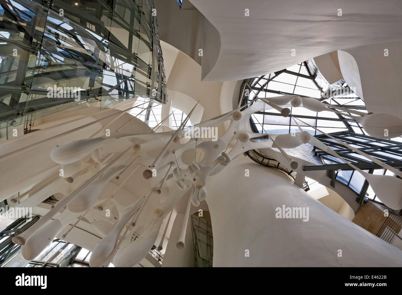 Musée Guggenheim de Bilbao, Bilbao, Espagne. Architecte : Frank Gehry, 1997. Banque D'Images