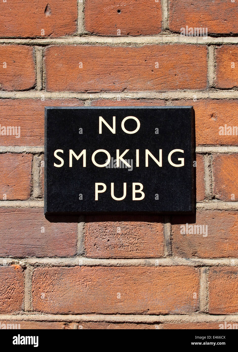 Non Fumeur Pub. Banque D'Images