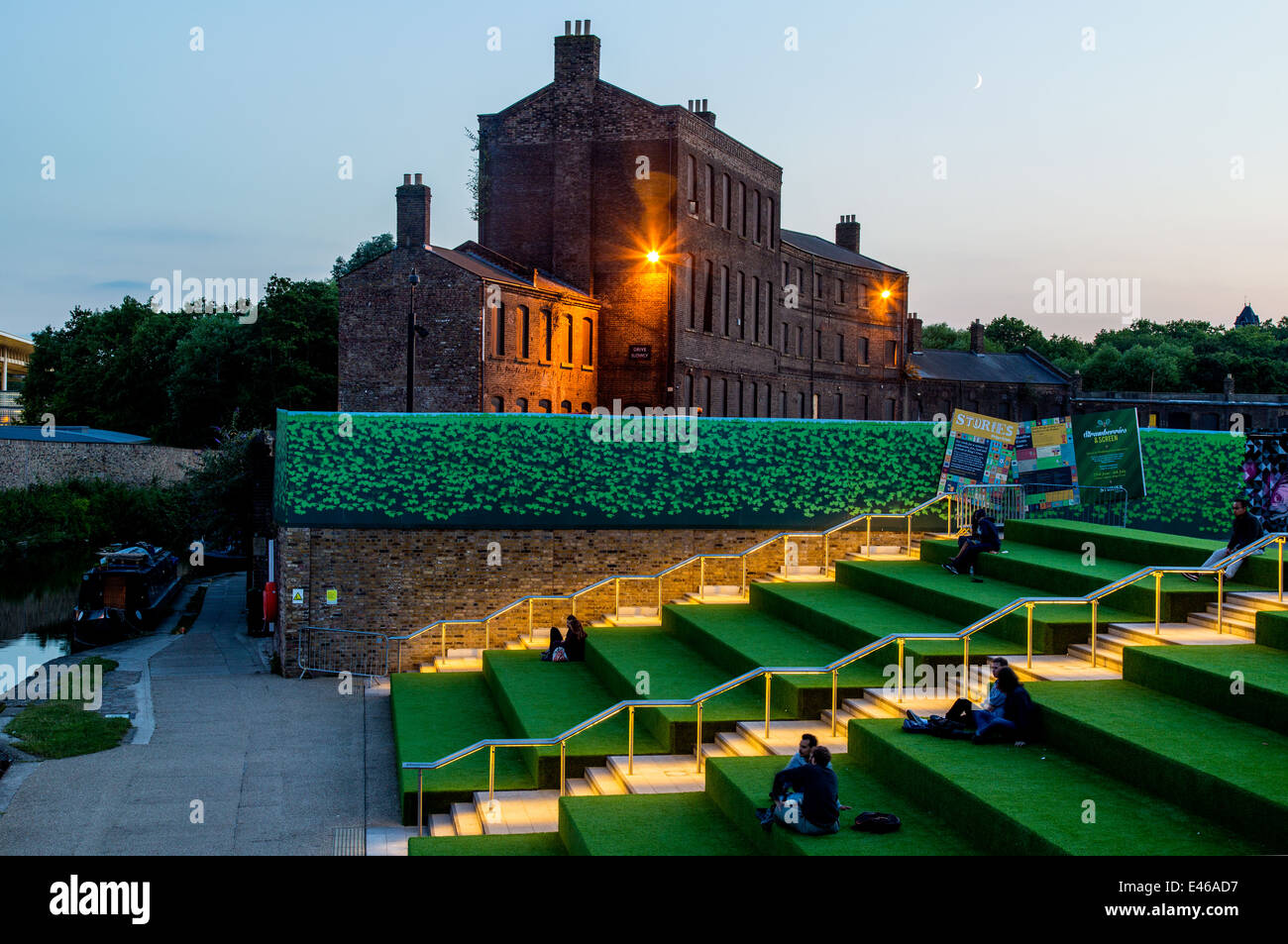 Regents Canal Kings Cross Londres UK Banque D'Images