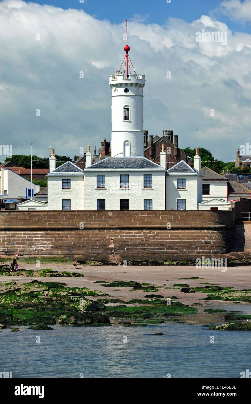 Le Bell Rock Signal Tower Museum, Arbroath, Angus, Scotland Banque D'Images