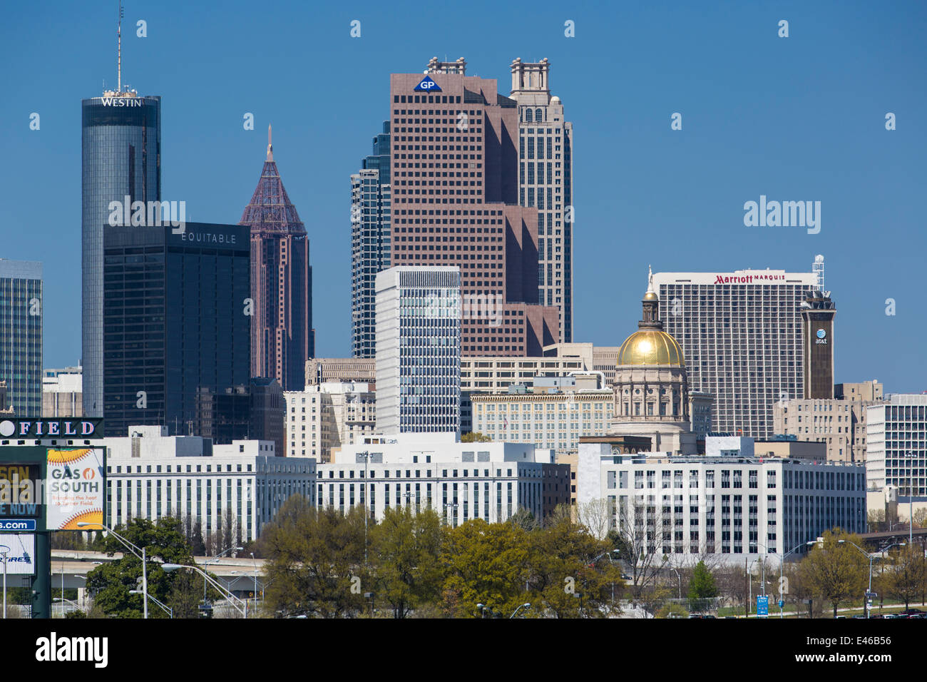 Sur les toits de la ville, Atlanta, Georgia, USA Banque D'Images