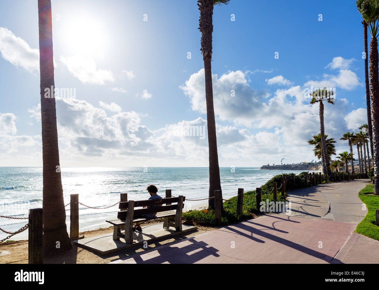 Ocean Front Walk, Mission Beach, San Diego, California, USA Banque D'Images