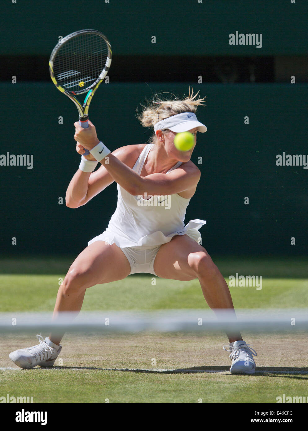 Londres, Royaume-Uni. 06Th Juillet, 2014. Tennis, Wimbledon, demi-finale, profils têtes entre Eugenie Bouchard et Simone, : sur la photo : Eugenie Bouchard (CAN) Credit : Henk Koster/Tennisimages/Alamy Live News Banque D'Images