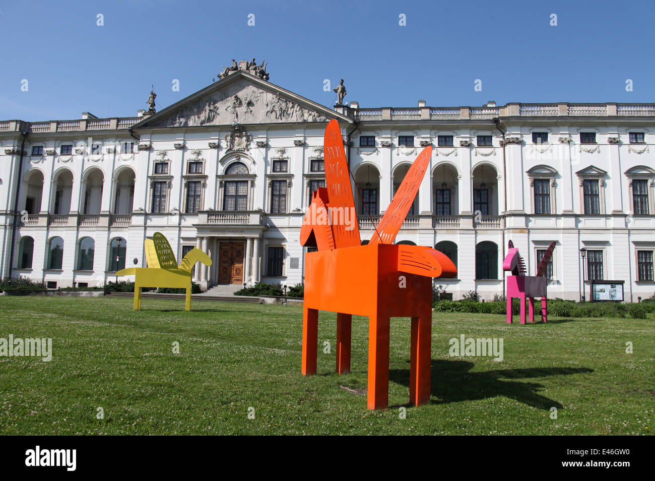 Palais de la communauté de Varsovie qui est également connu sous le nom de Krasinski Palace Banque D'Images