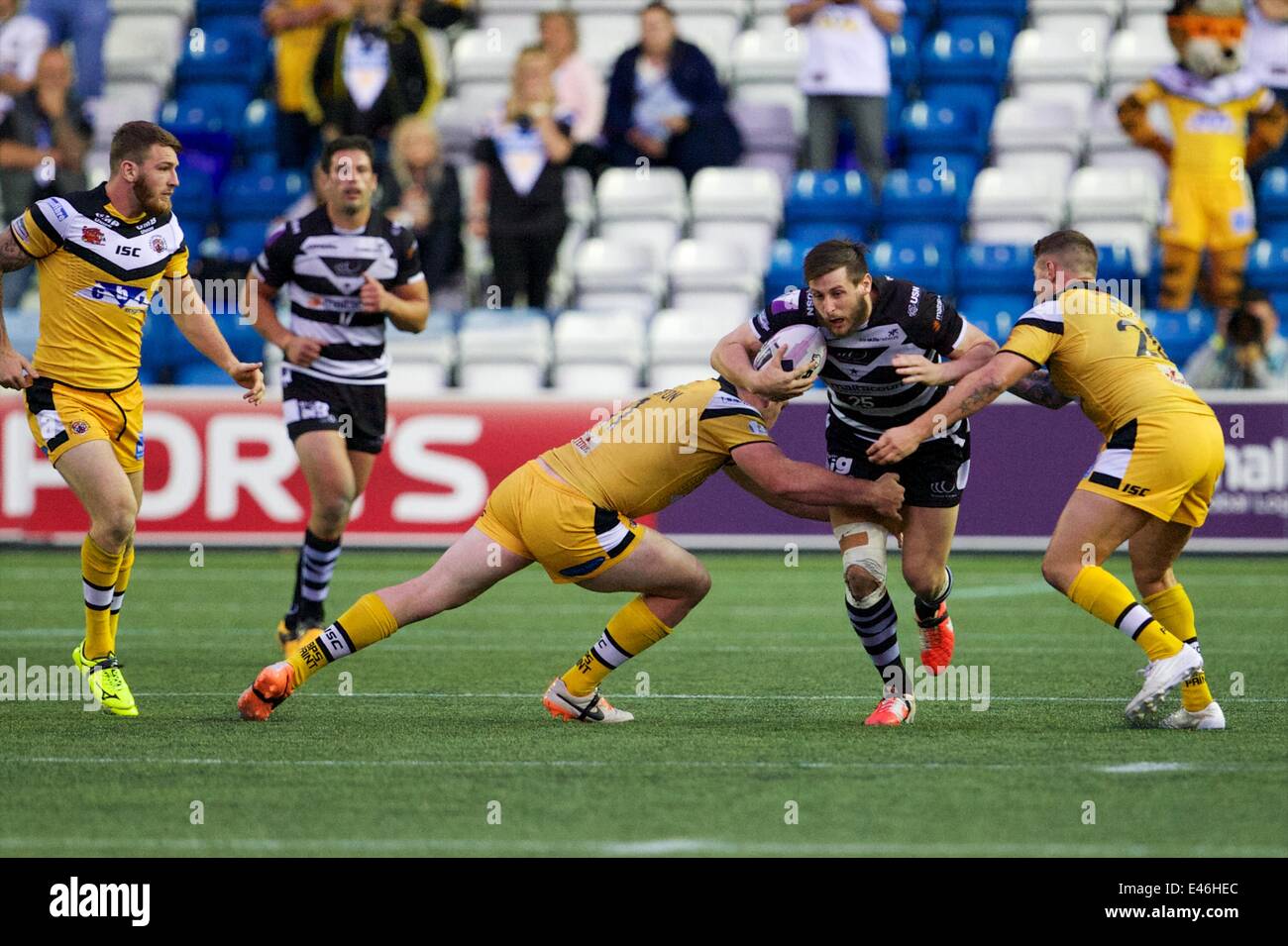 Widnes, UK. 06Th Juillet, 2014. Utilitaire d'abord Super League Rugby. Widnes Vikings contre Castleford Tigers. Widnes Vikings deuxième ligne Alex Gerrard en action. Credit : Action Plus Sport/Alamy Live News Banque D'Images