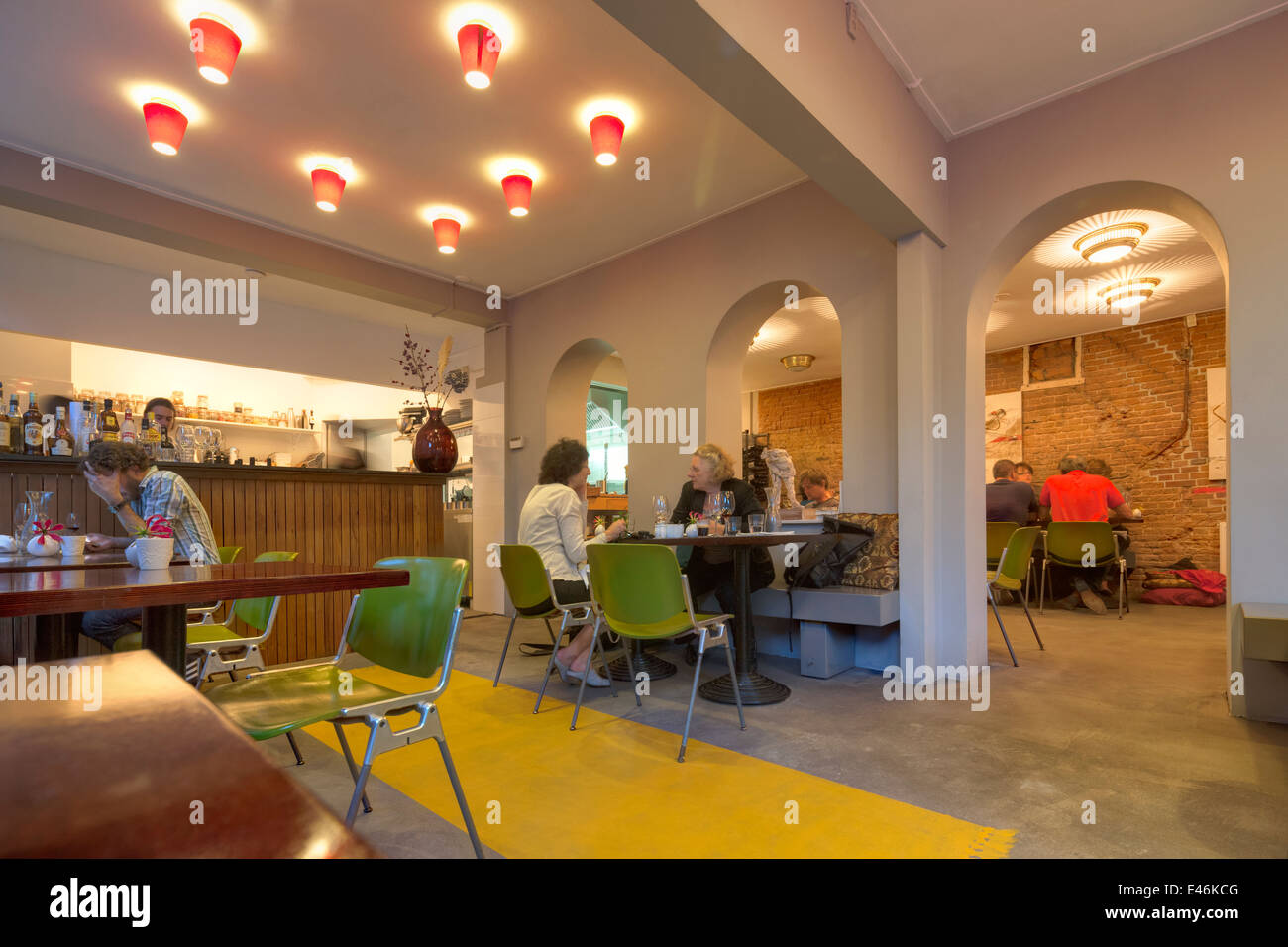 Bloesem Restaurant Amsterdam Jordaan. L'inspiration pour le personnage de Oranjee dans le défaut de notre étoile par John Green Banque D'Images