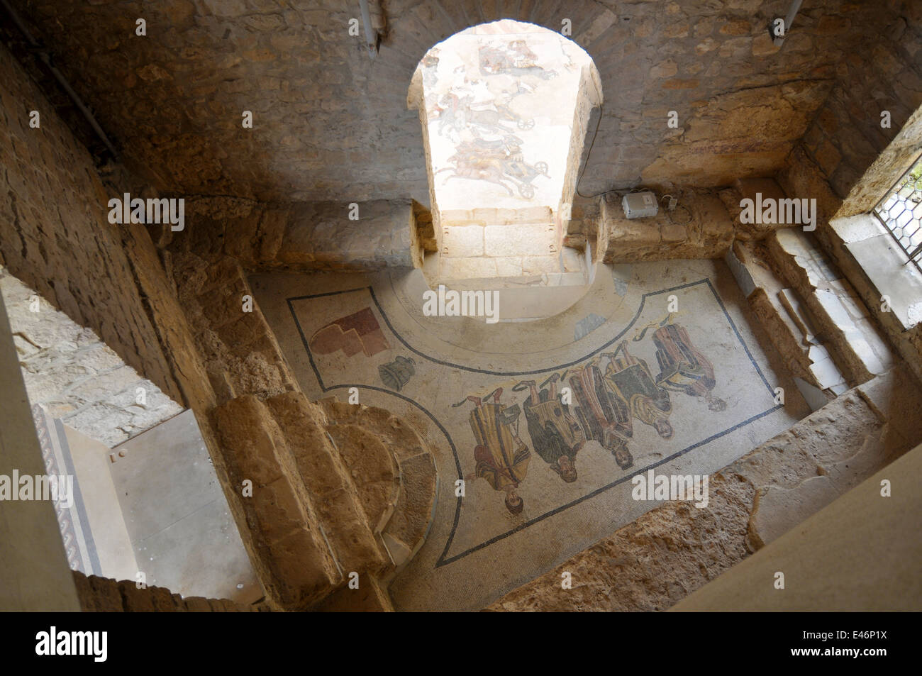 Villa Romana del Casale, Piazza Armerina, Enna, Sicile Italie Banque D'Images