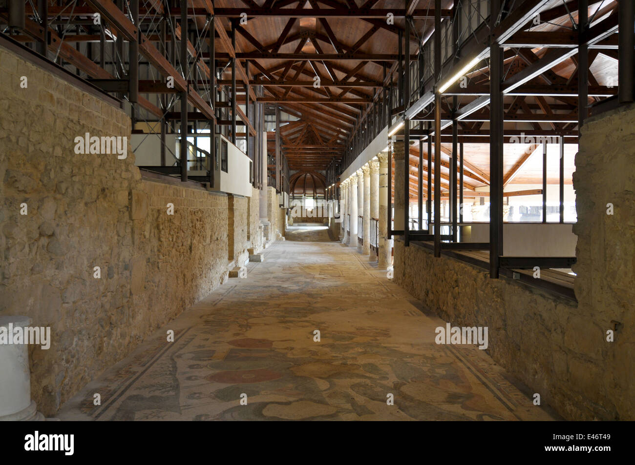 Villa Romana del Casale, Piazza Armerina, Enna, Sicile Italie Banque D'Images