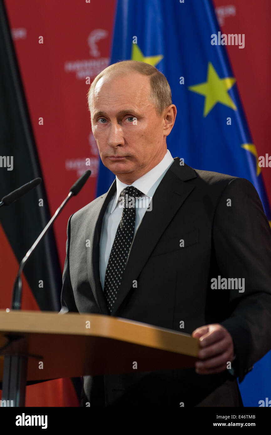 Berlin, Allemagne, Vladimir Poutine, Président de la Fédération de Russie Banque D'Images