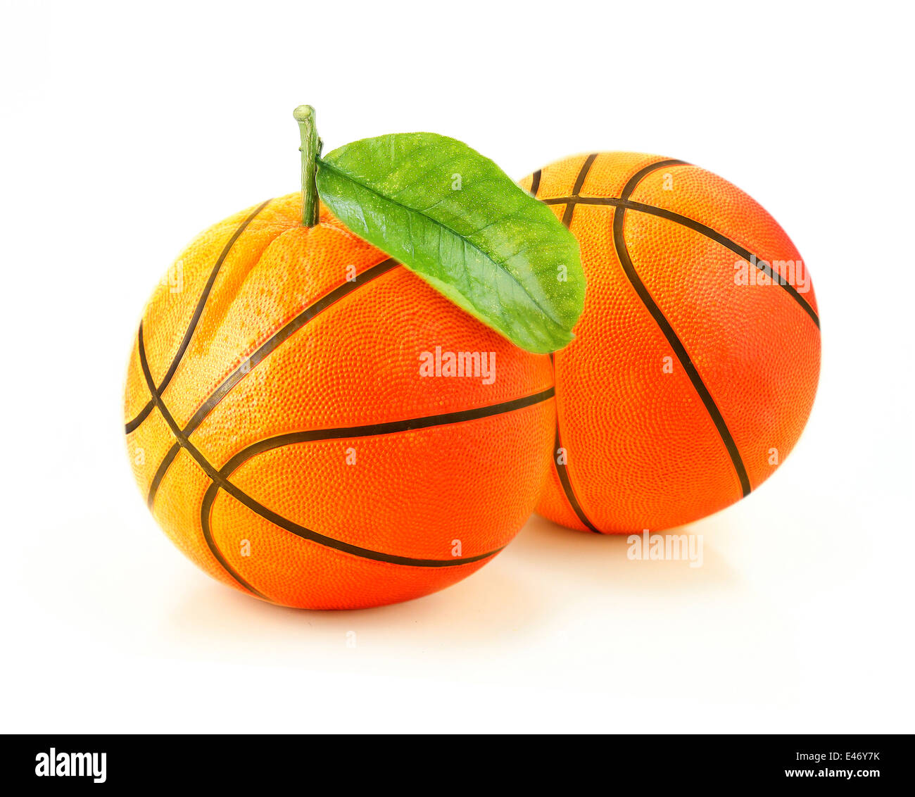 Basket-ball orange ! Concept créatif. Banque D'Images
