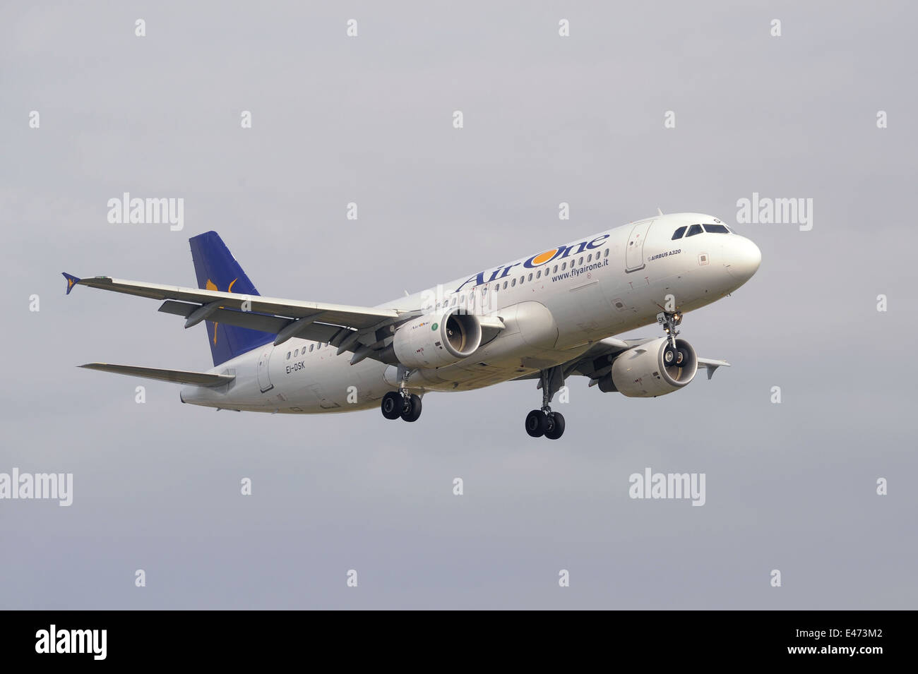 Airbus A320 -216 avion de ligne de la compagnie AirOne Banque D'Images