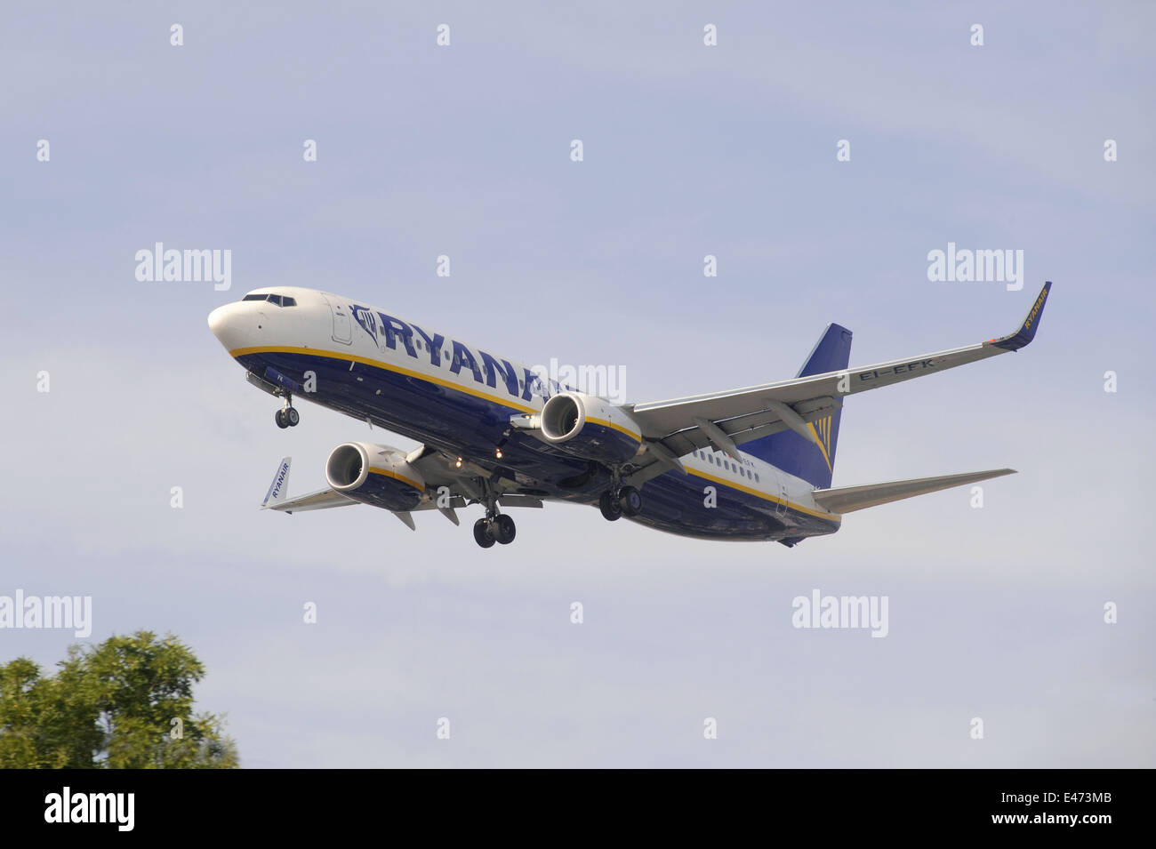 Avion de Boeing 737 de Ryanair Airways Banque D'Images
