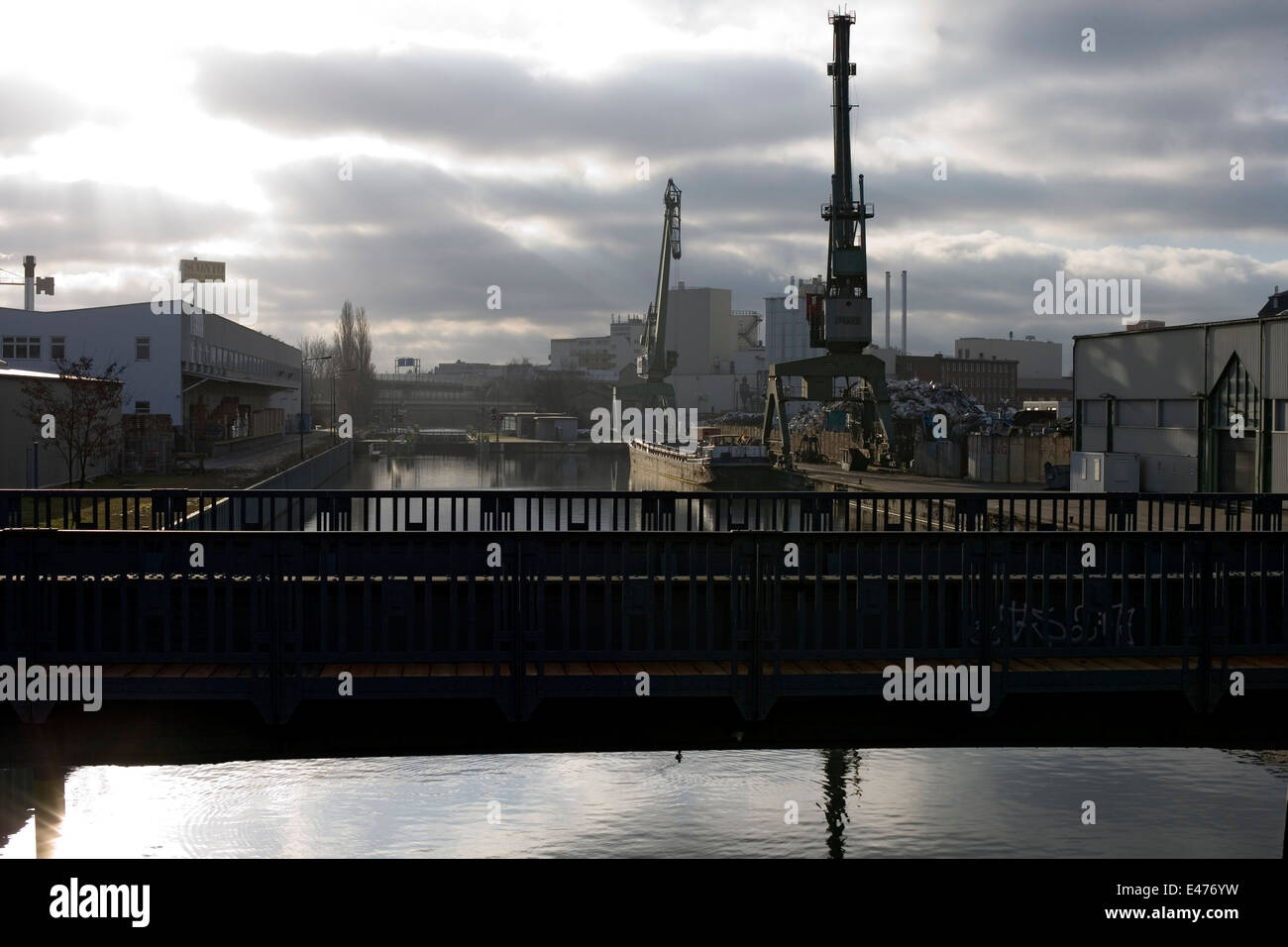 Port fluvial Banque D'Images