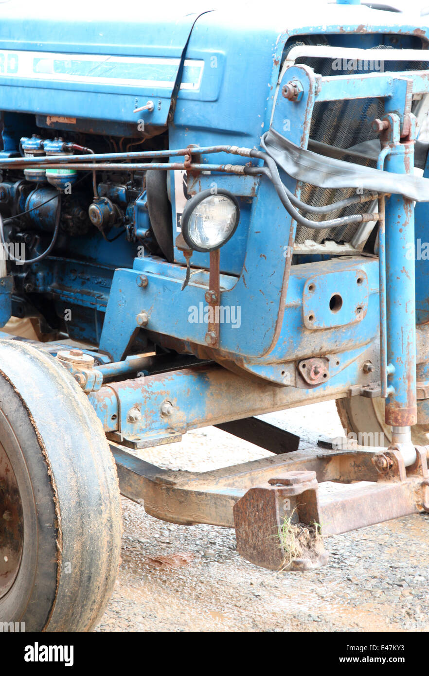 L'en-tête de l'ancien tracteur. Banque D'Images