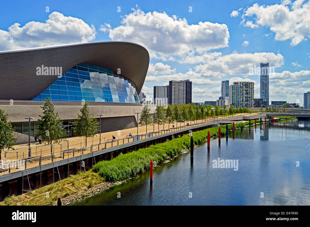 Le Centre Aquatique de Londres au Queen Elizabeth Olympic Park, Stratford, London, England, United Kingdom Banque D'Images