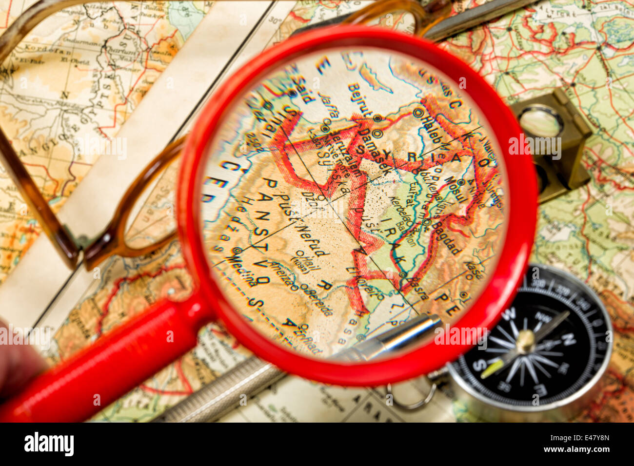 Voyager dans l'histoire est une partie importante de l'éducation Banque D'Images