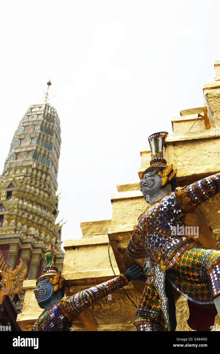 Le Grand Palais du Roi de Thaïlande, Rama IX, Bangkok, Thaïlande. Banque D'Images