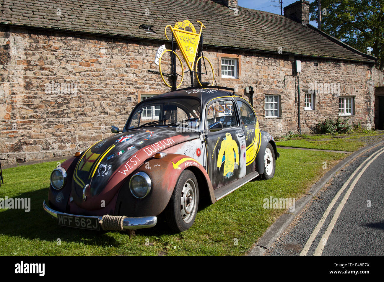 1971 70s VW Volkswagen vieux style Beetle voitures classiques, vétéran aimé, restauré vieux minuteur, moteurs à collectionner, héritage vintage, Vieux distributeur conservé, moteurs à collectionner, Royaume-Uni Banque D'Images