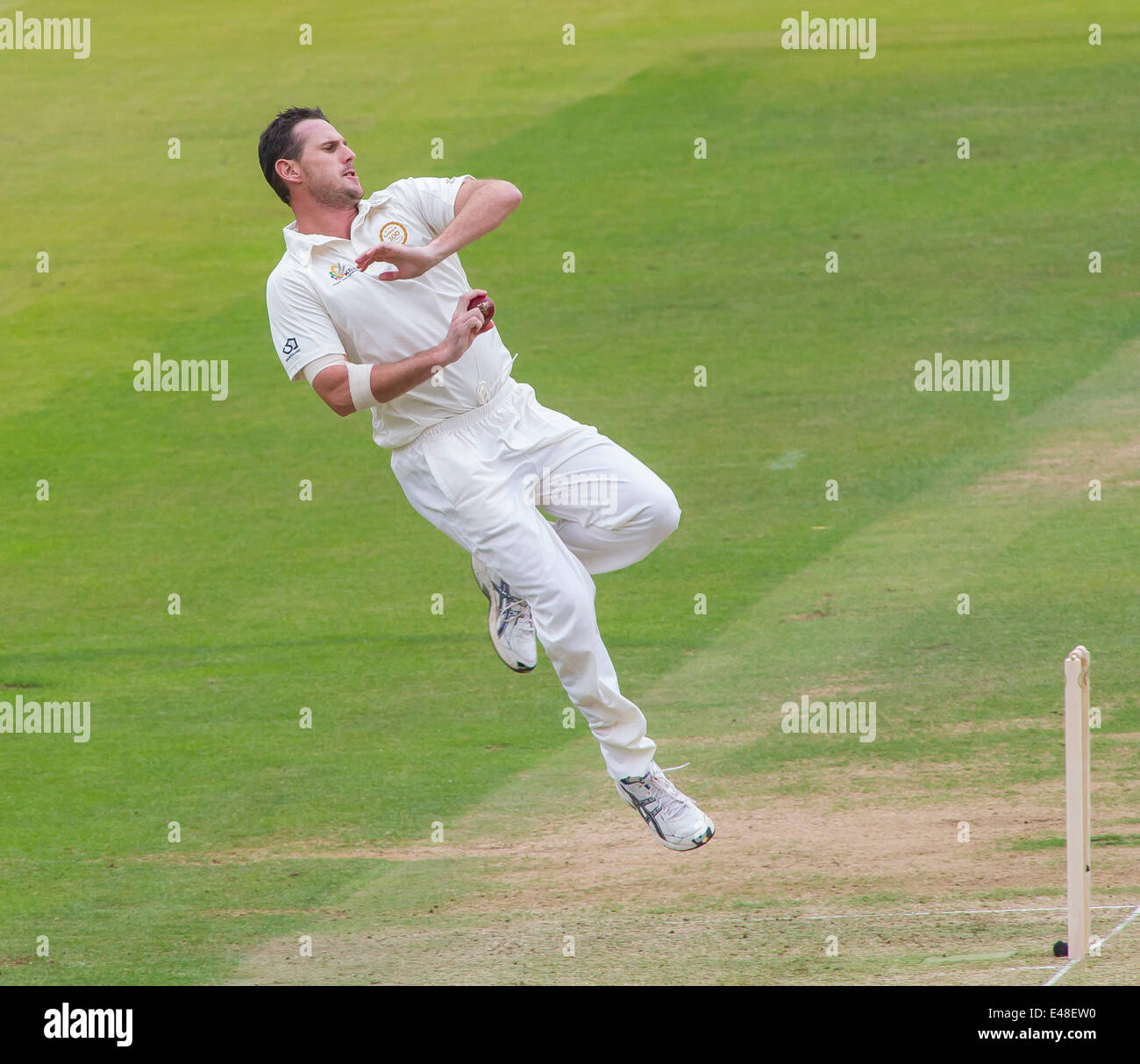 Londres, Royaume-Uni. 05 juillet, 2014. Shaun Tait de l'Australie au cours de la MCC v Reste du monde match à Lords Cricket Ground, le 05 juillet, 2014 à Londres, en Angleterre. Credit : Mitchell Gunn/ESPA/Alamy Live News Banque D'Images