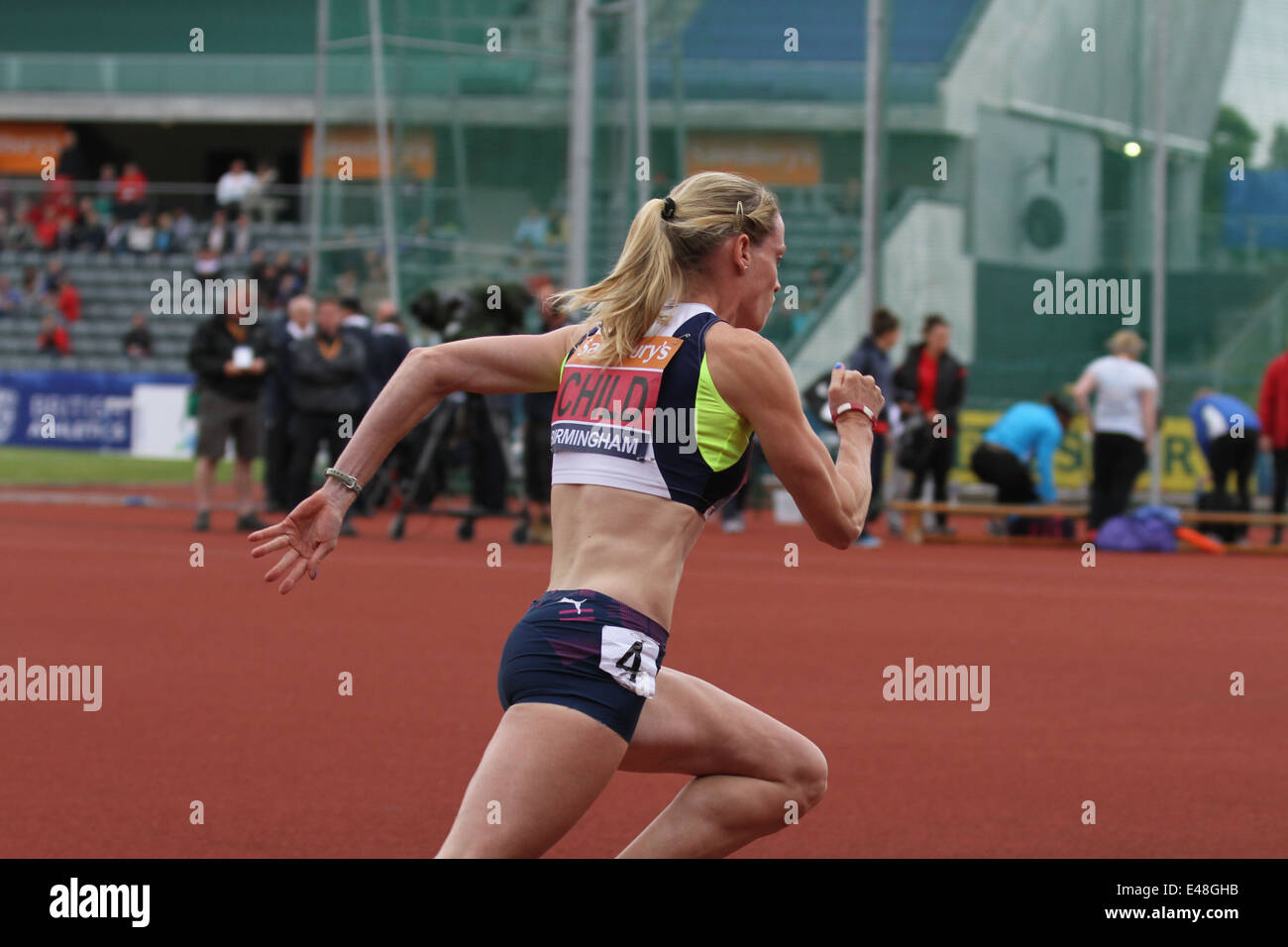 Eilidh enfant 400m haies Banque D'Images