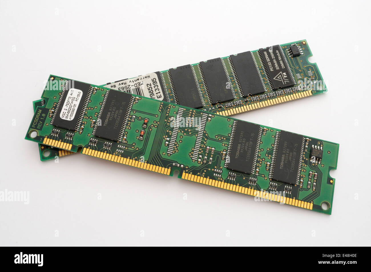 Cartes mémoire de l'ordinateur.DIMM Banque D'Images
