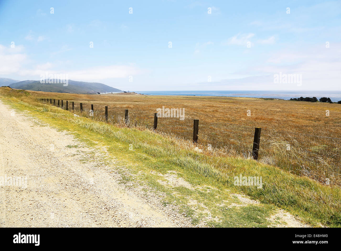 Route 1, Pacific Highway 101 Californie sur la façon de Big Sur, avec vue imprenable sur le paysage et l'ocean way voir Banque D'Images