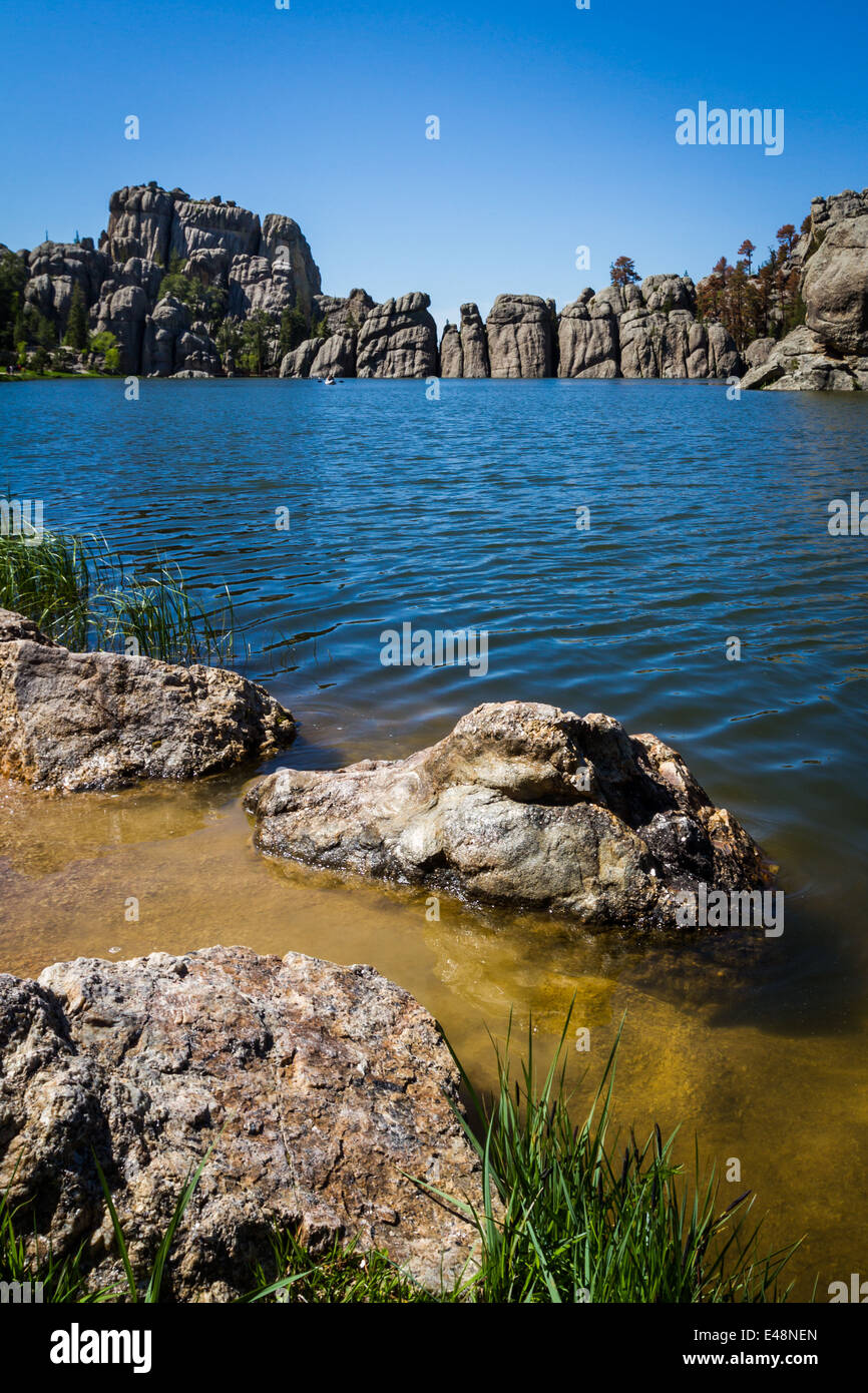 Sylvan Lake, Custer State Park dans le Dakota du Sud Banque D'Images