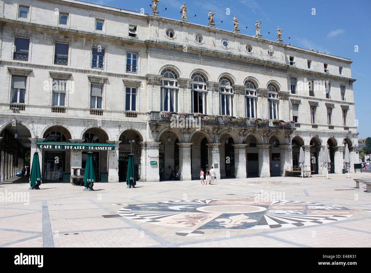Ville de Bayonne, Pyrénées-Atlantiques, Aquitaine, France. Banque D'Images