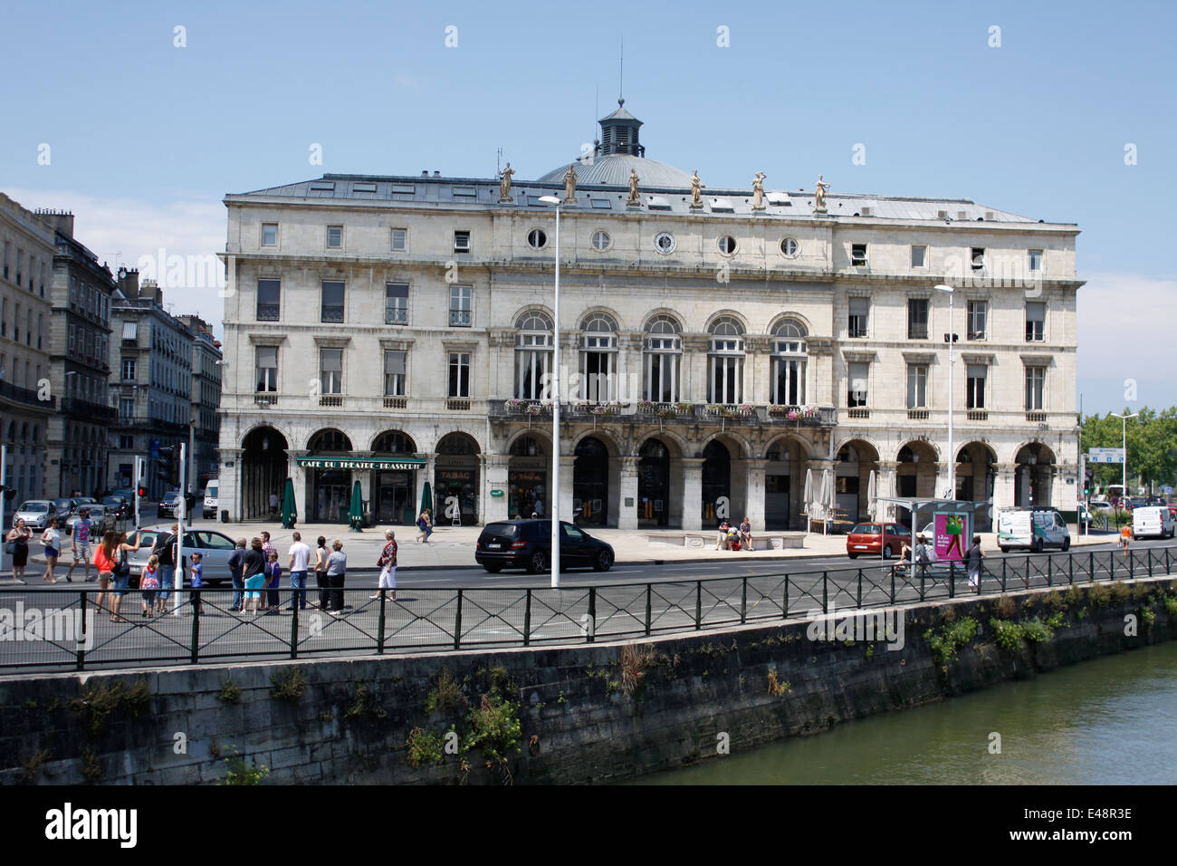 Ville de Bayonne, Pyrénées-Atlantiques, Aquitaine, France. Banque D'Images