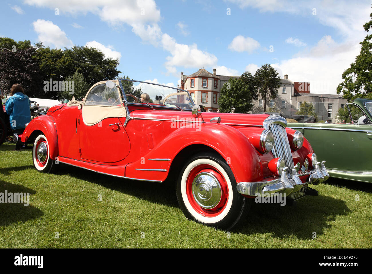 Terenure Classic et Vintage car show 2014 Dublin, doté d''une forte tour hors de Riley de voitures tout au long des années. Terenure est l'un des plus grand rassemblement de voitures anciennes et classiques, c'est sa 23e année consécutive. Crédit : Ian Shipley/Alamy Live News Banque D'Images
