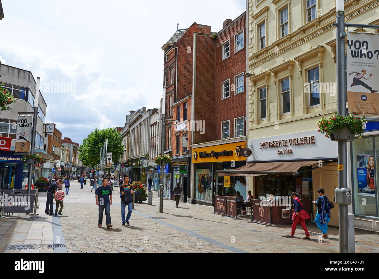 Dudley Street Wolverhampton West Midlands UK Banque D'Images